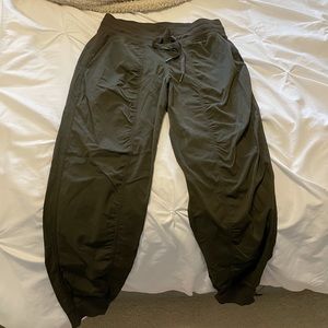 NWOT lululemon dance studio joggers in army green